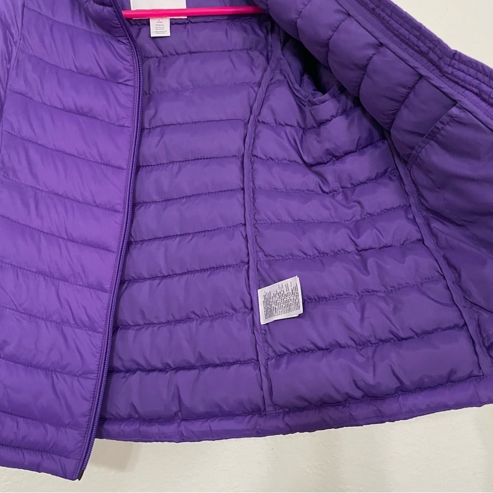Amazon Essentials kids Purple packable puffer Jacket small 4/5 winter cozy - Picture 5 of 6